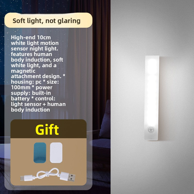Rechargeable Motion Sensor Night Light with Magnetic Mount